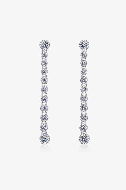 Adored 1.18 Carat Moissanite Long Earrings