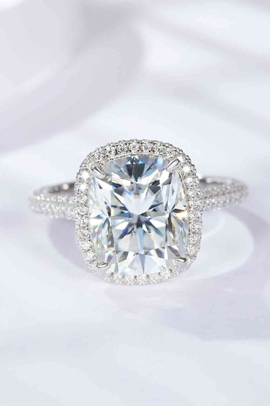 Adored 6 Carat Moissanite Halo Ring